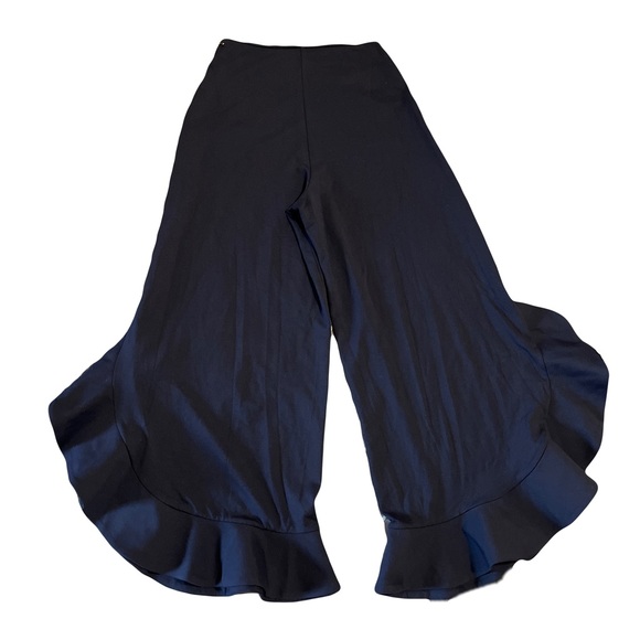 ✨Susana Monaco✨ NEW Navy Flare Leg Stretch Pants Size Small/4 Sample Piece Vacay - Picture 3 of 16